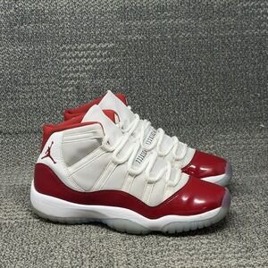 Air Jordan 11 Retro Cherry 2022 GS 378038-116 Size 7Y Red White Sneakers